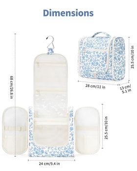 Narwey Large Hanging Toiletry Bag compact design flat