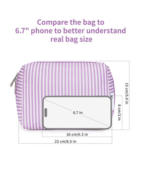 Narwey Large Makeup Bag lifestyle scene with cosmetics