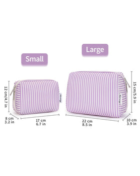 Narwey Large Makeup Bag with travel-size toiletries