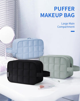 Narwey Quilted Makeup Bag black packaging