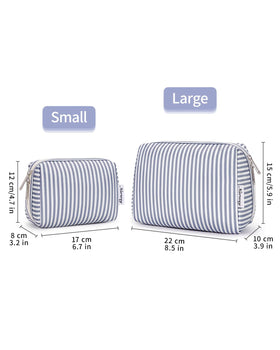 Narwey Small Striped Makeup Bag packaging