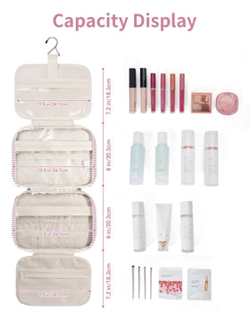 Narwey Toiletry Bag with travel-size toiletries inside