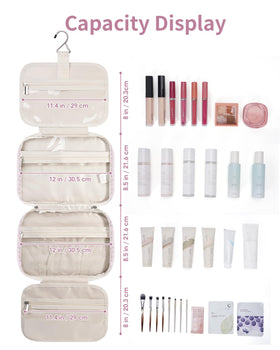 Narwey Travel Toiletry Bag close-up of mesh pockets