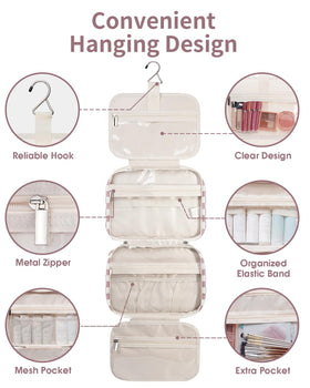 Narwey Travel Toiletry Bag compact design on a table