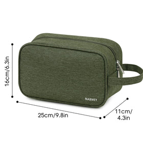 Narwey Travel Toiletry Bag displayed with vibrant patterns