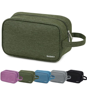 Narwey Travel Toiletry Bag front view in Army Green