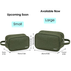 Narwey Travel Toiletry Bag in use on a bathroom counter