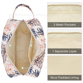 Narwey Travel Toiletry Bag in use on a bathroom counter