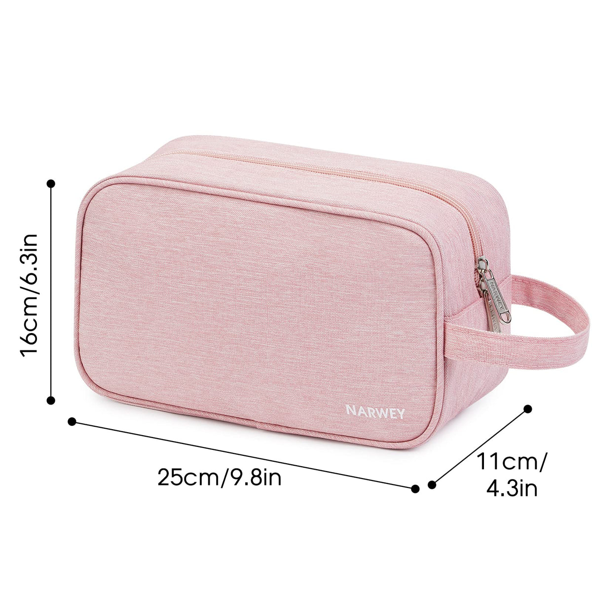 Narwey Travel Toiletry Bag in vibrant pink pattern