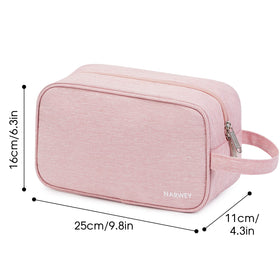 Narwey Travel Toiletry Bag in vibrant pink pattern