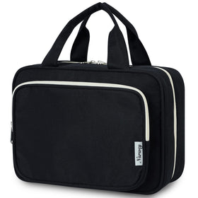 Narwey Travel Toiletry Bag large black front view