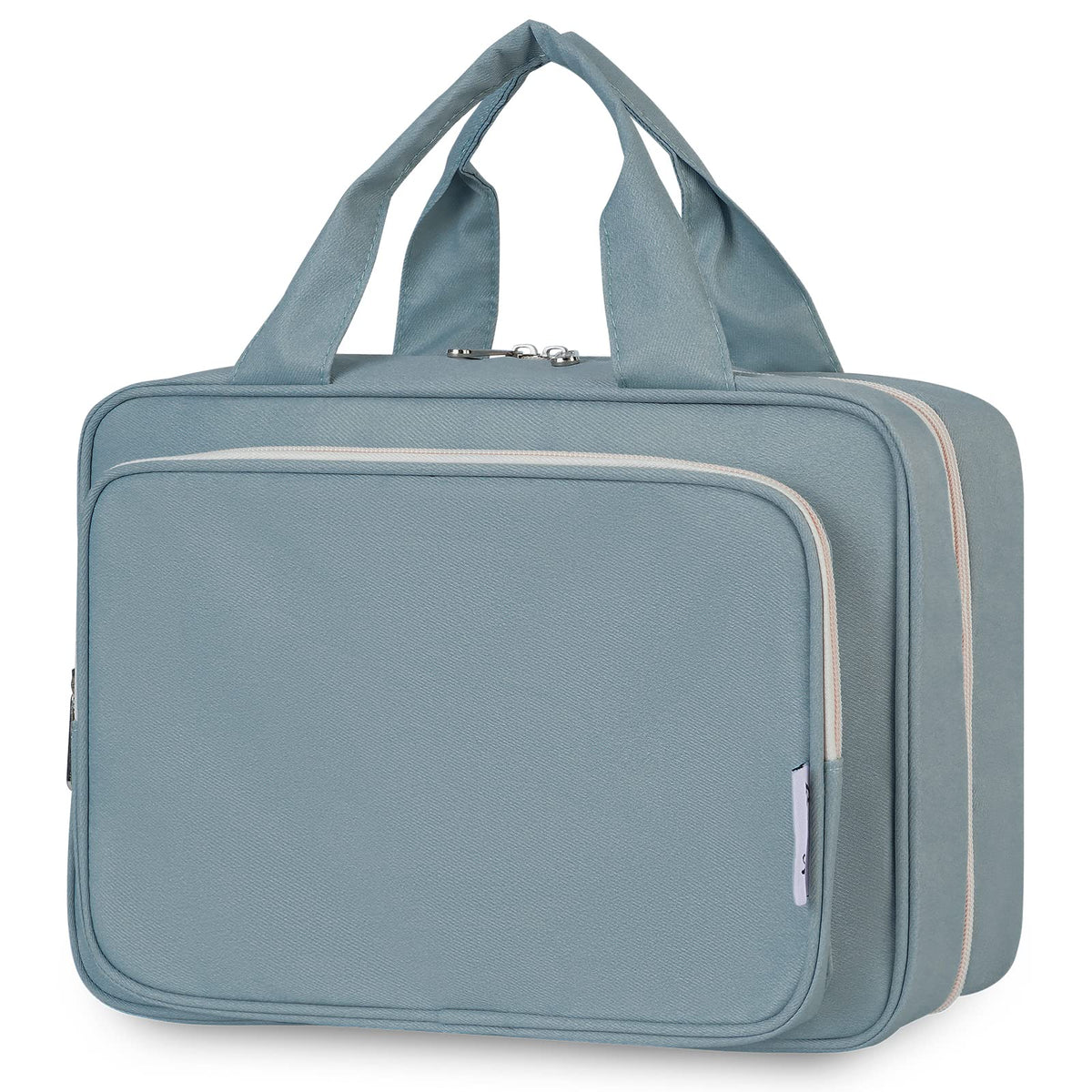 Narwey Travel Toiletry Bag large greyish blue front view