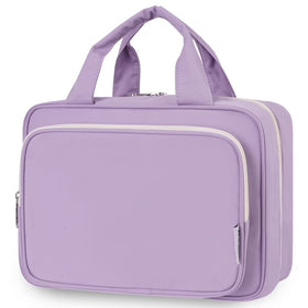 Narwey Travel Toiletry Bag large purple front view