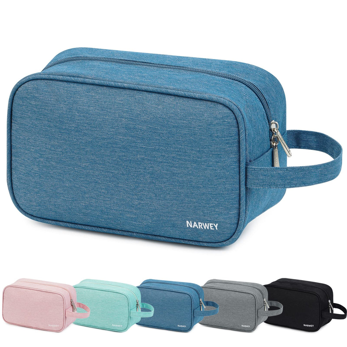 Narwey Travel Toiletry Bag navy blue front view