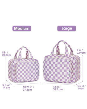Narwey Travel Toiletry Bag open showing compartments