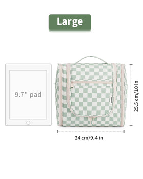 Narwey Travel Toiletry Bag showing metal hook feature