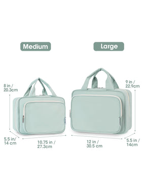 Narwey Travel Toiletry Bag showing multiple compartments