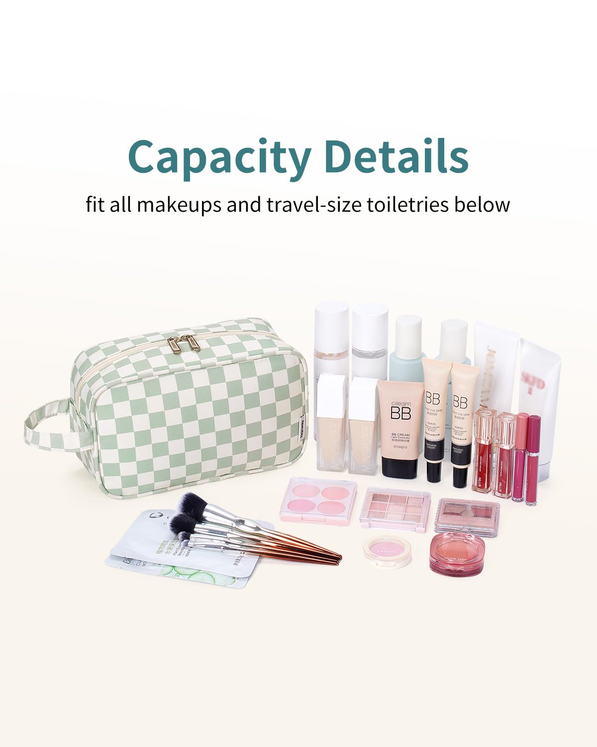 Narwey Travel Toiletry Bag side handle close-up