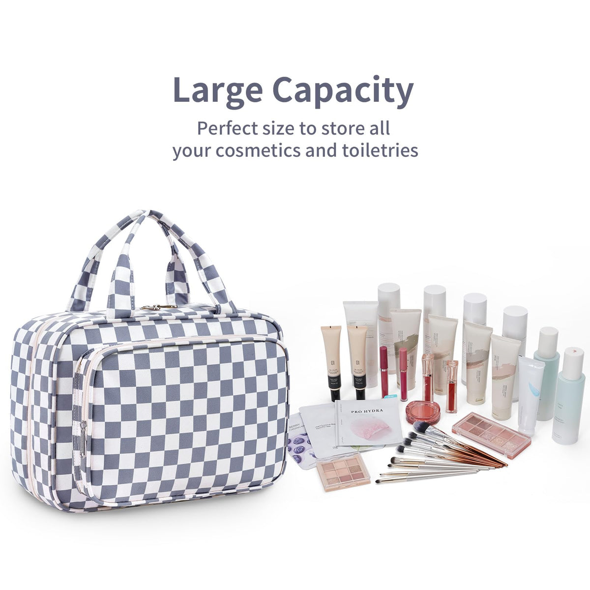 Narwey Travel Toiletry Bag side view with hook