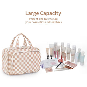Narwey Travel Toiletry Bag side view with hook attached