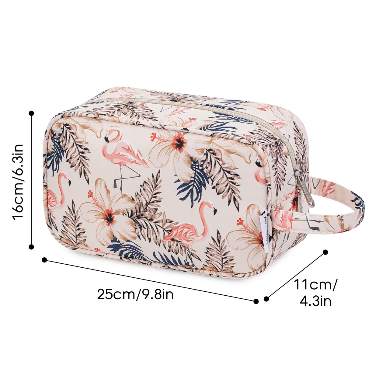 Narwey Travel Toiletry Bag with small pockets displayed