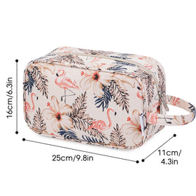 Narwey Travel Toiletry Bag with small pockets displayed