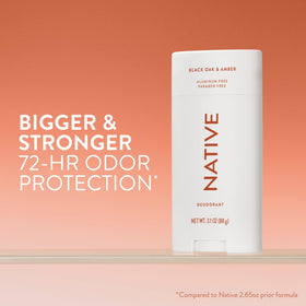 Native Aluminum Free Deodorant Black Oak & Amber side view