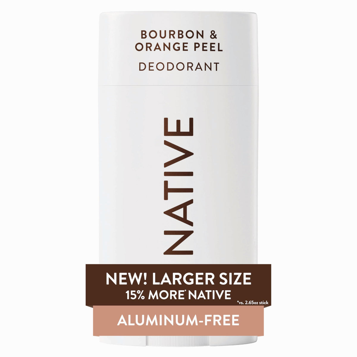 Native Aluminum Free Deodorant Bourbon & Orange Peel front view