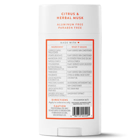 Native Aluminum Free Deodorant Citrus & Herbal Musk lifestyle shot