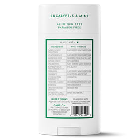 Native Aluminum Free Deodorant Eucalyptus & Mint on a bathroom counter