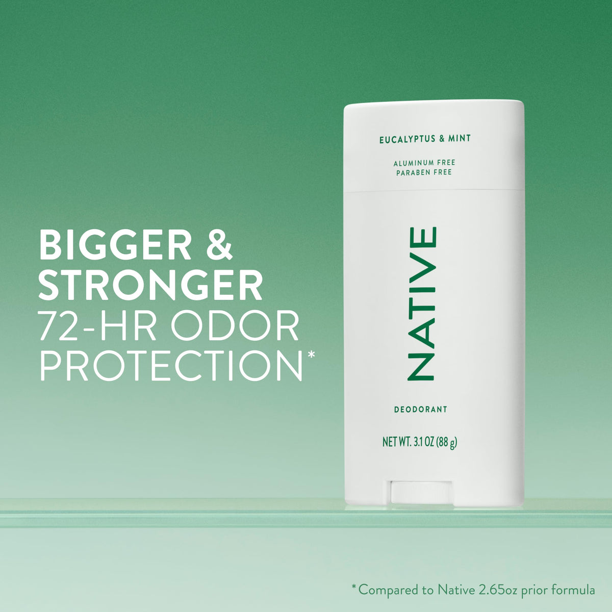 Native Aluminum Free Deodorant Eucalyptus & Mint side view