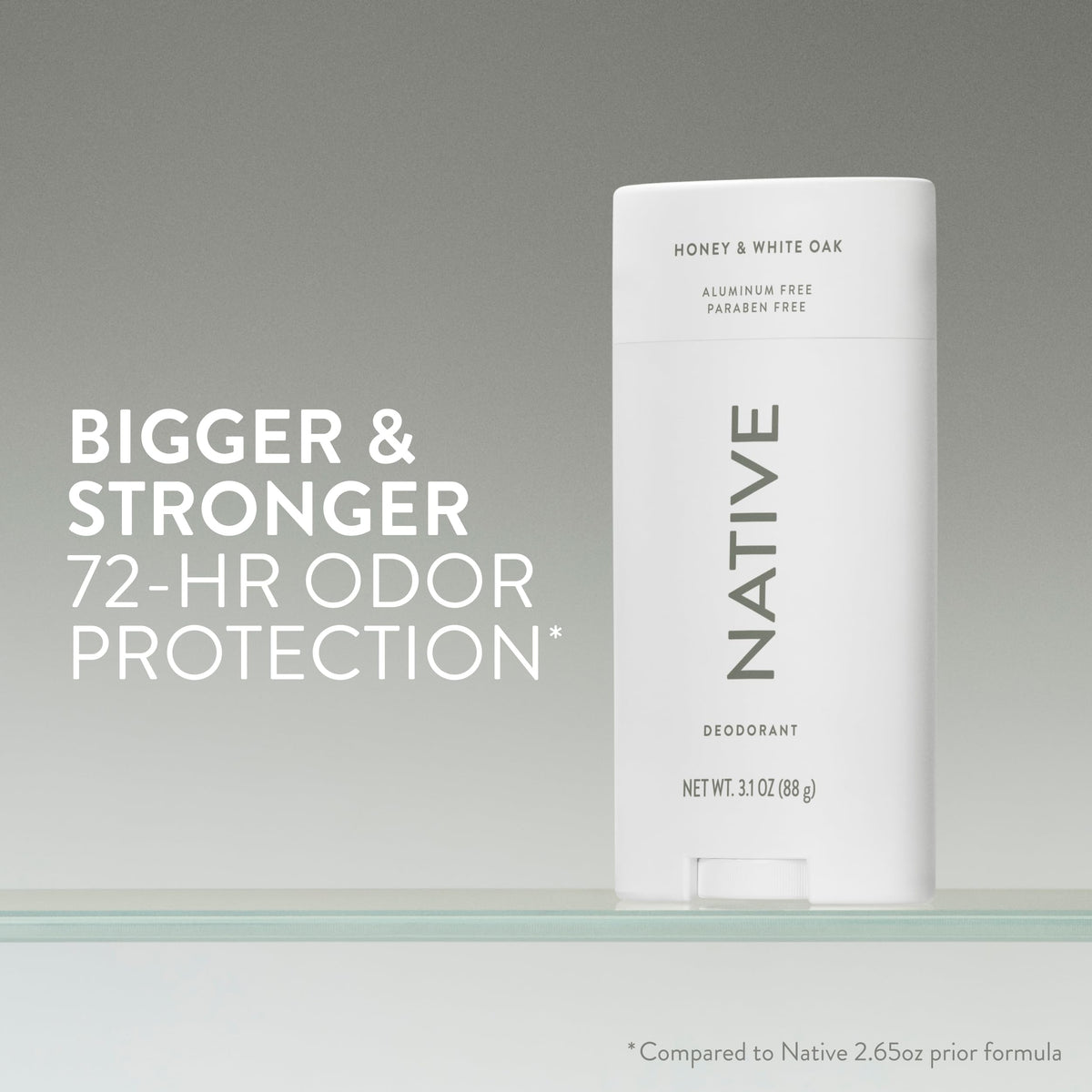 Native Aluminum Free Deodorant Honey & White Oak back view