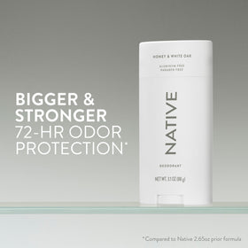 Native Aluminum Free Deodorant Honey & White Oak back view
