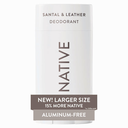 Native Aluminum Free Deodorant Santal & Leather front view