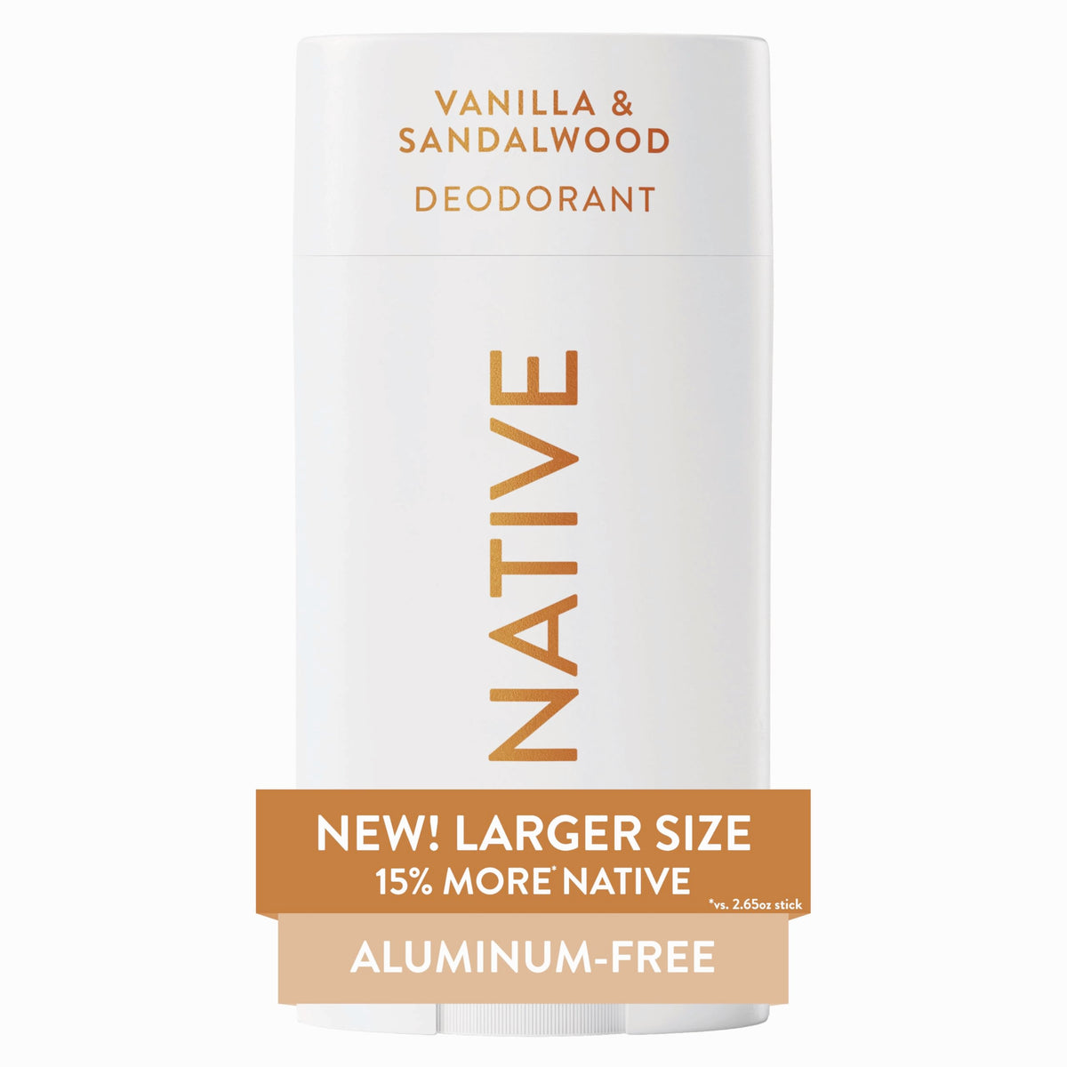 Native Aluminum Free Deodorant Vanilla & Sandalwood front view