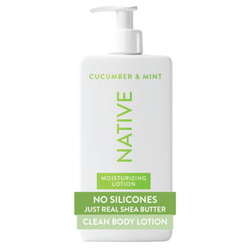Native Body Lotion 16.5 fl oz front view with cucumber and mint scent
