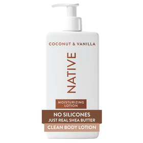 Native Body Lotion Coconut & Vanilla front view 16.5 fl oz