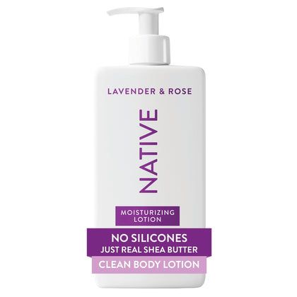 Native Body Lotion Lavender & Rose 16.5 fl oz front view
