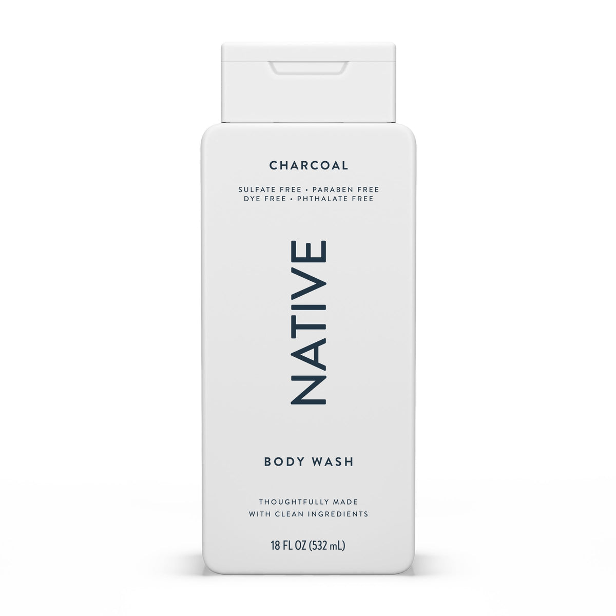 Native Body Wash 18 oz front view with clean label