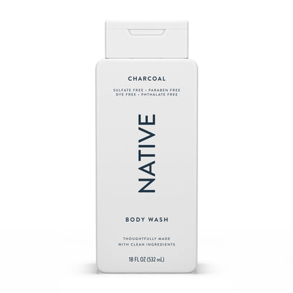 Native Body Wash 18 oz front view with clean label
