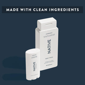 Native Body Wash 18 oz in a shower setting