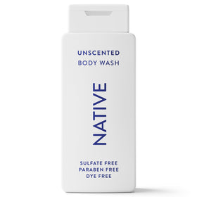 Native Body Wash 18 oz unscented front view