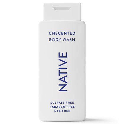 Native Body Wash 18 oz unscented front view