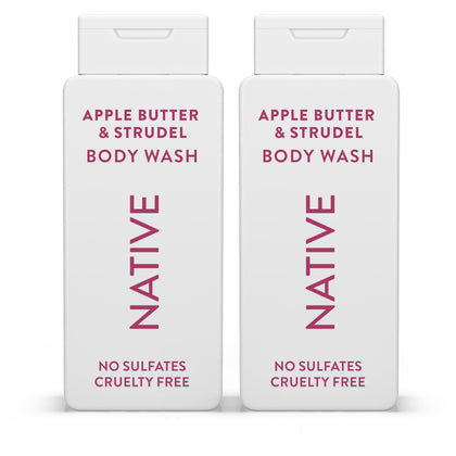 Native Body Wash Apple Butter & Strudel 18 oz front view