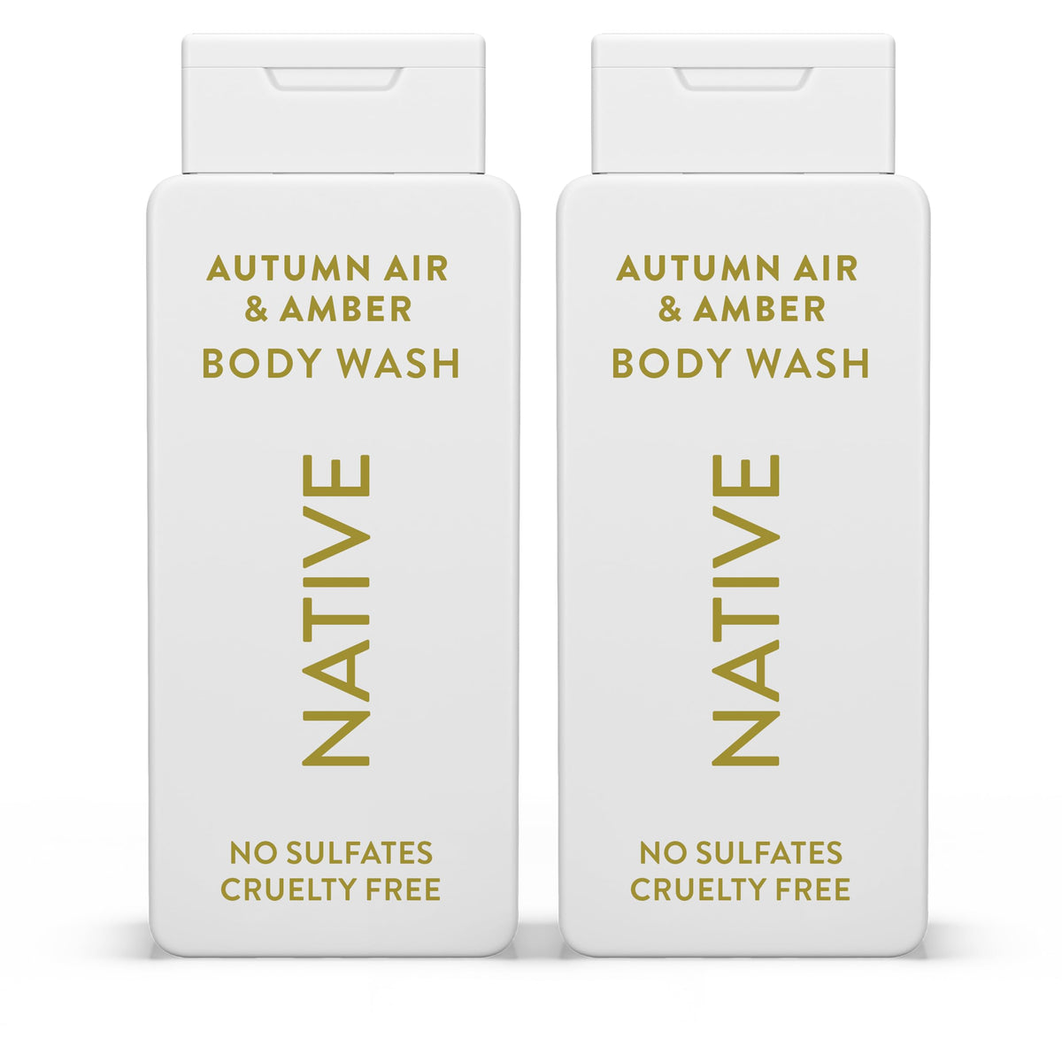 Native Body Wash Autumn Air & Amber 18 oz front view