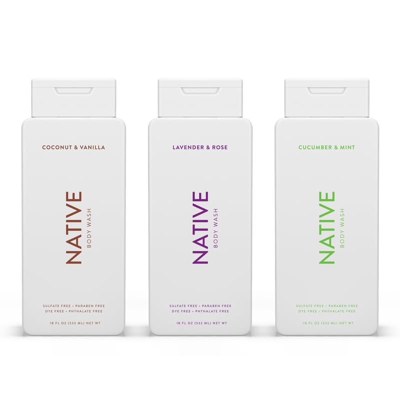 Native Body Wash Coconut & Vanilla front view