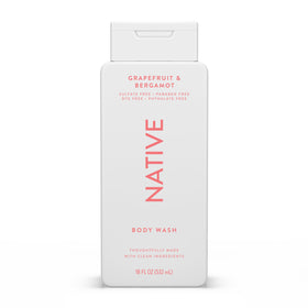 Native Body Wash Grapefruit & Bergamot 18 oz front view