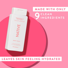 Native Body Wash Grapefruit & Bergamot with natural ingredients