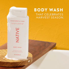 Native Body Wash Honey Crisp & Cider 18 oz back view