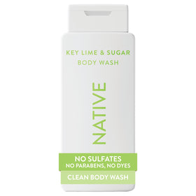 Native Body Wash Key Lime & Sugar 18 oz front view